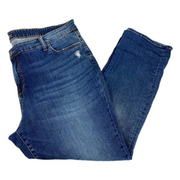 Kut from the Kloth Blue Catherine Boyfriend Jeans | Size 22W - Picture 1 of 7